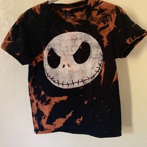 Jack Skellington Reverse Tie Dyed Tee